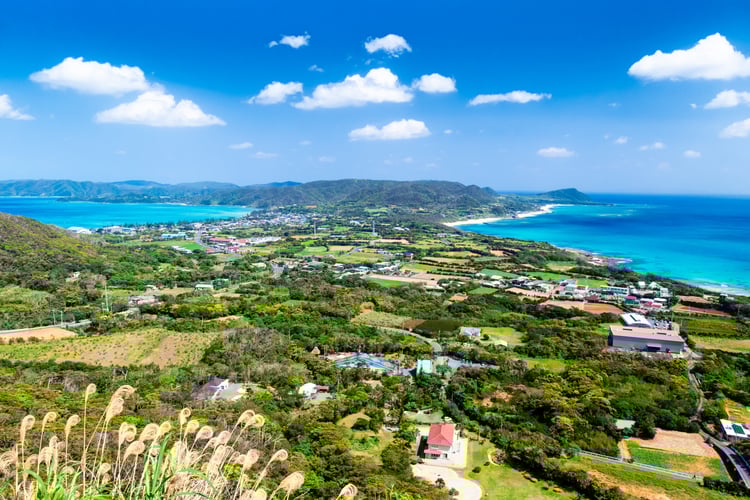 画像　鹿児島県奄美大島龍郷町全体の風景写真