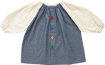 画像　ボタンで開け閉めできるスモック