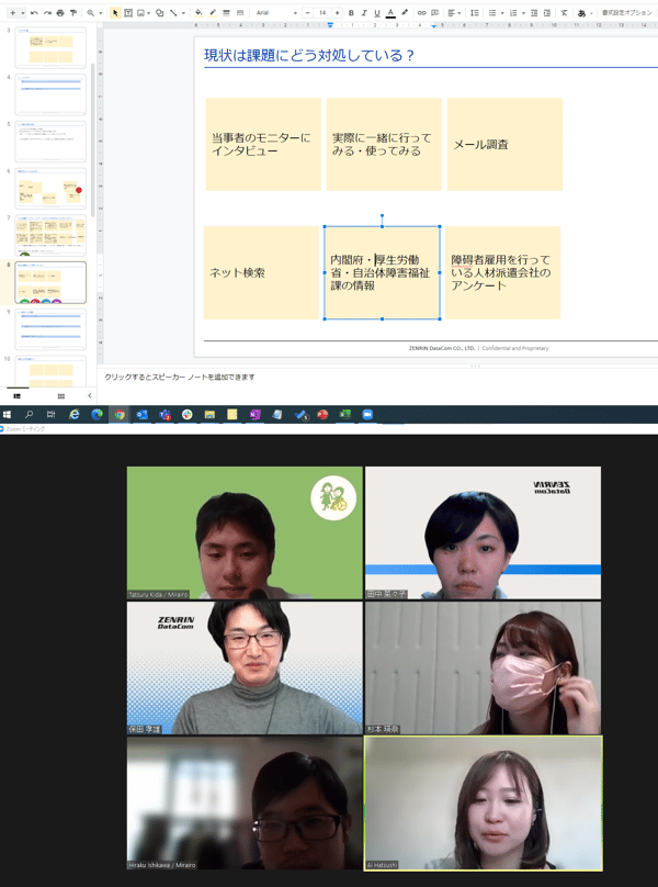 ワーク中の様子