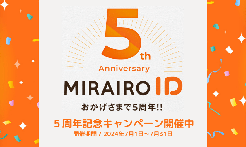 （バナー画像）５周年記念キャンペーン開催中