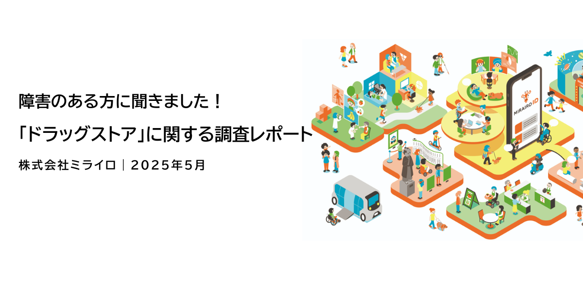 （表紙画像）障害のある方に聞きました！「ドラッグストア」に関する調査レポート。株式会社ミライロ2025年5月