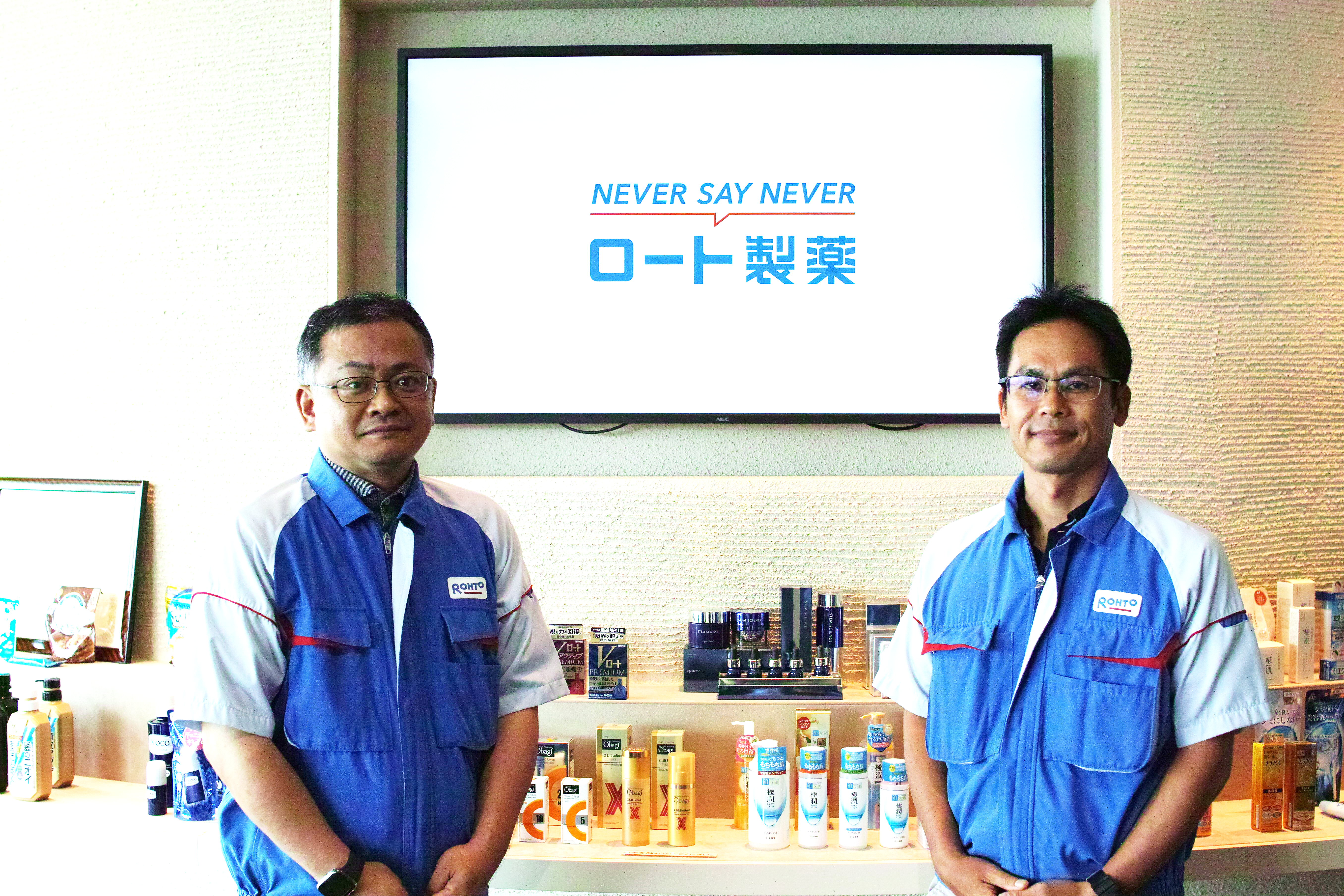 写真　ロート製薬ご担当者さま2名