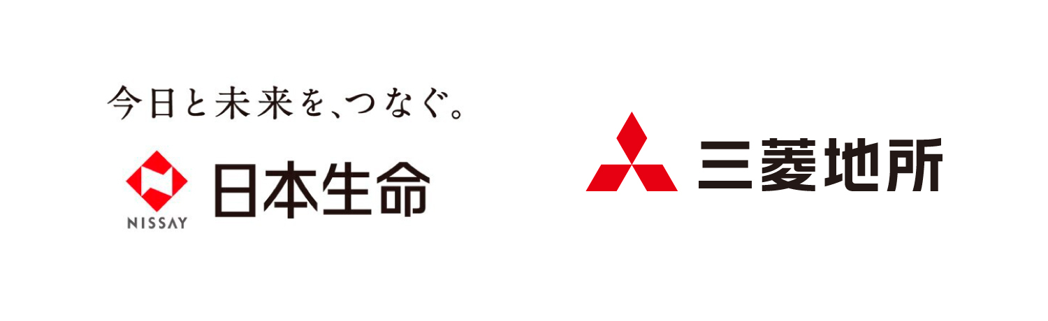 【ロゴマーク】左が日本生命保険相互会社、右が三菱地所株式会社